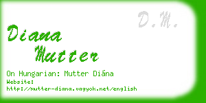 diana mutter business card